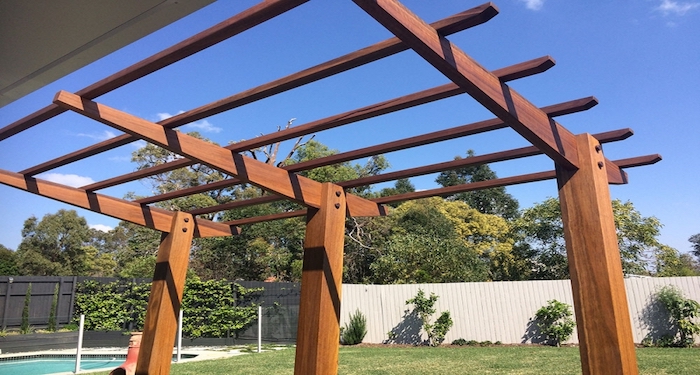 Wooden pergola