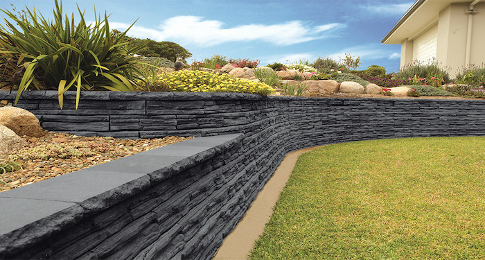 Retaining garden wall