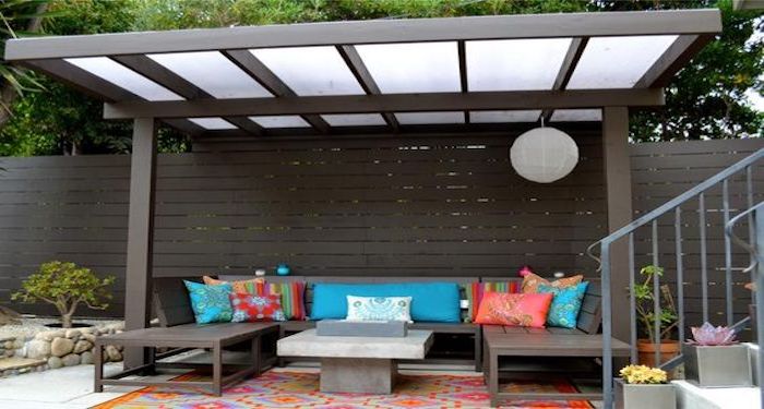 Vinyl pergola